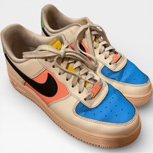 Nike Women's Air Force 1 Color Block Sneaker